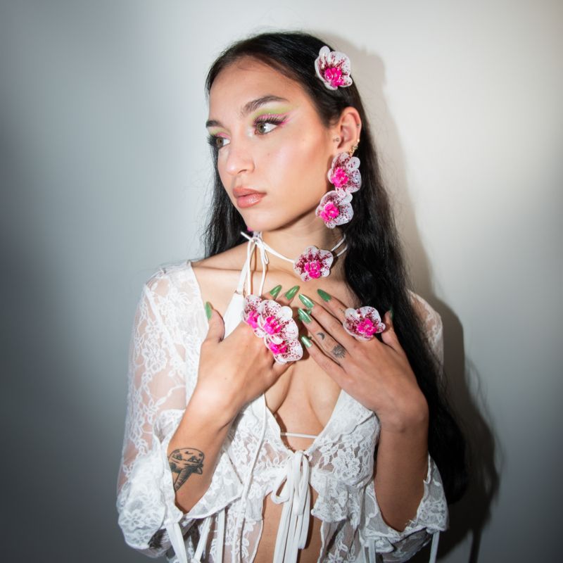 pendientes Phalaenopsis Albus Magnum