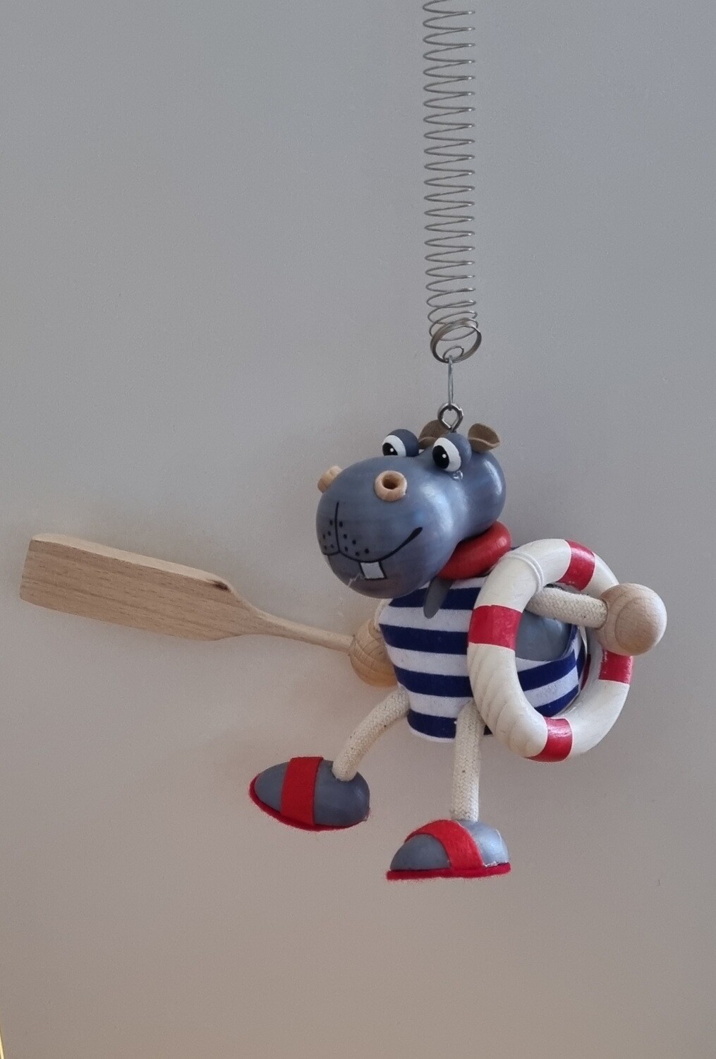 Feder-Schwingfigur Nilpferd