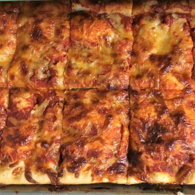 Sicilian Style Sheet Pizza