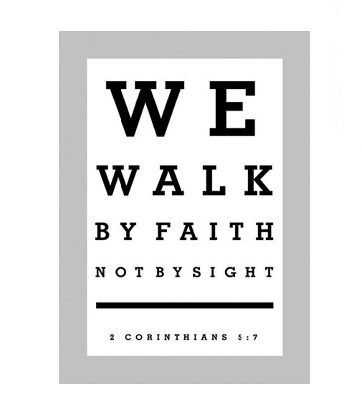 Walk By Faith Poster Large