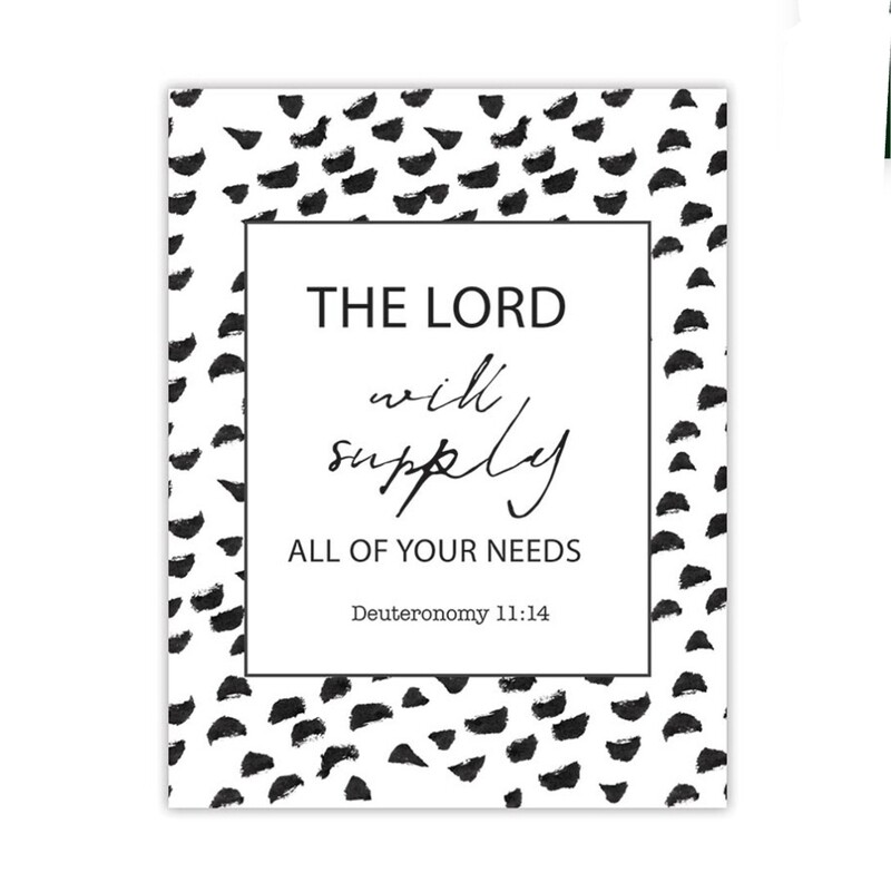 Lord Will Supply Magnet Black White