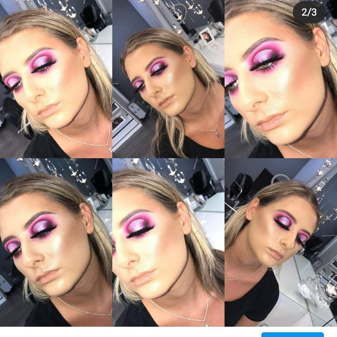 Make-up with lashes