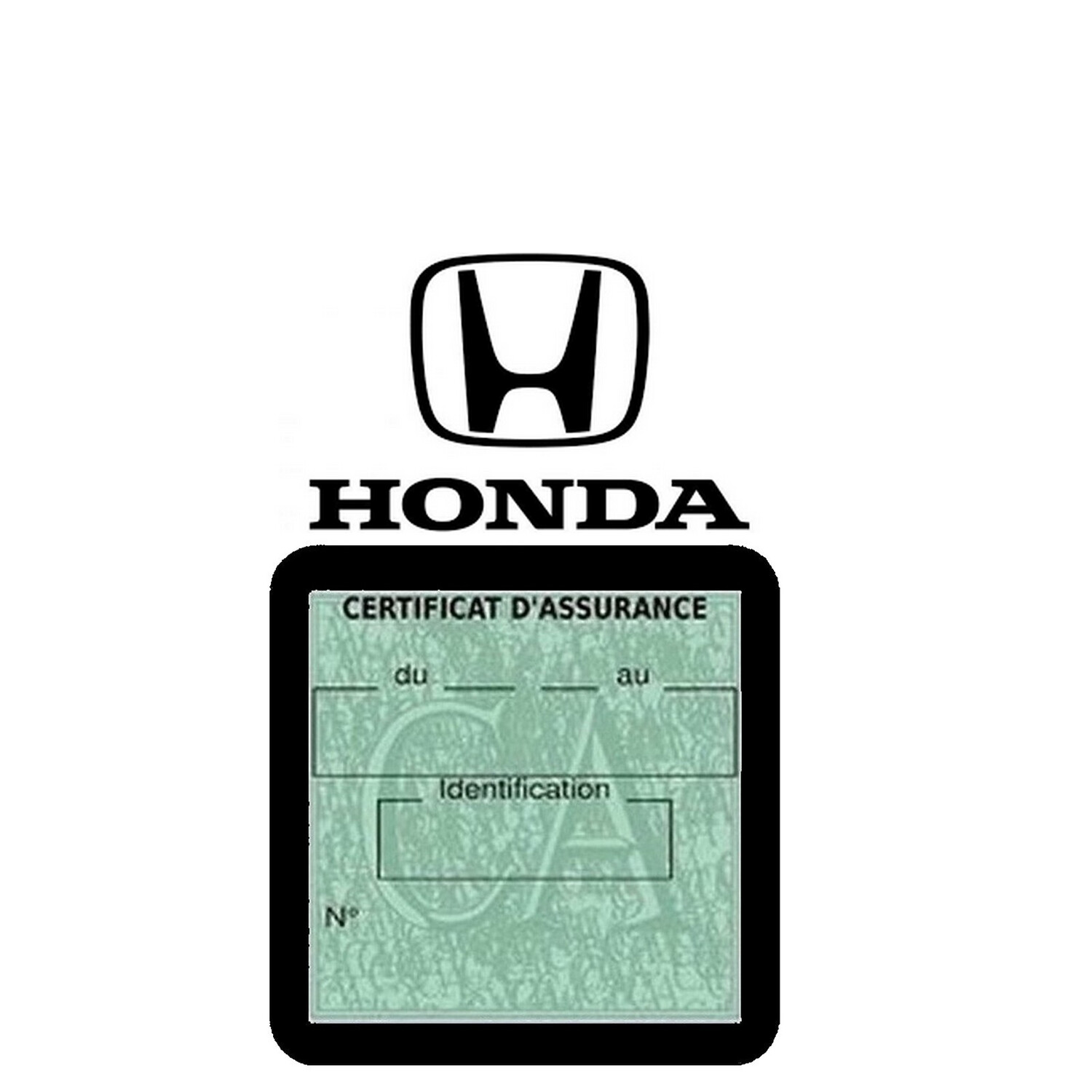 Porte vignette assurance pare-brise voiture HONDA VS129