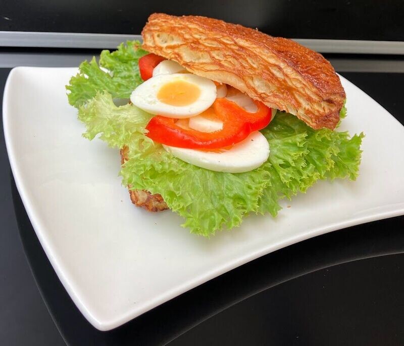 Sandwich mit Eier-vegetarisch
