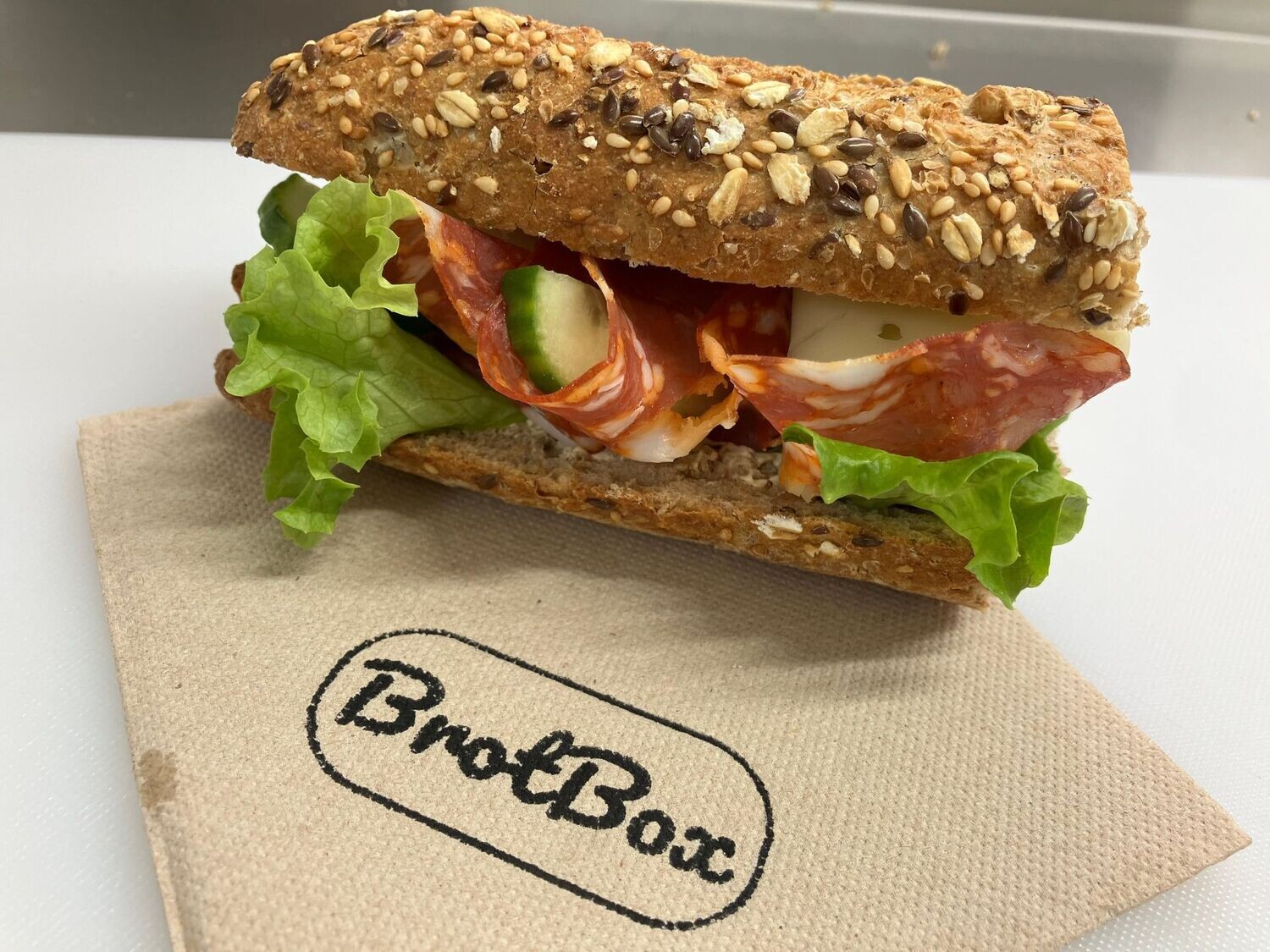Fitness Baguette mit Chorizo