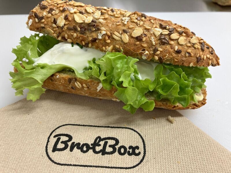 Fitness Baguette mit Frühlingsquark-vegetarisch Fitness Baguette mit Frühlingsquark-vegetarisch