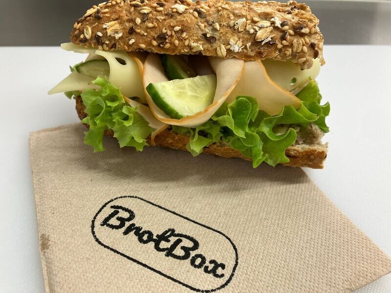 Fitness Baguette mit Schinken
