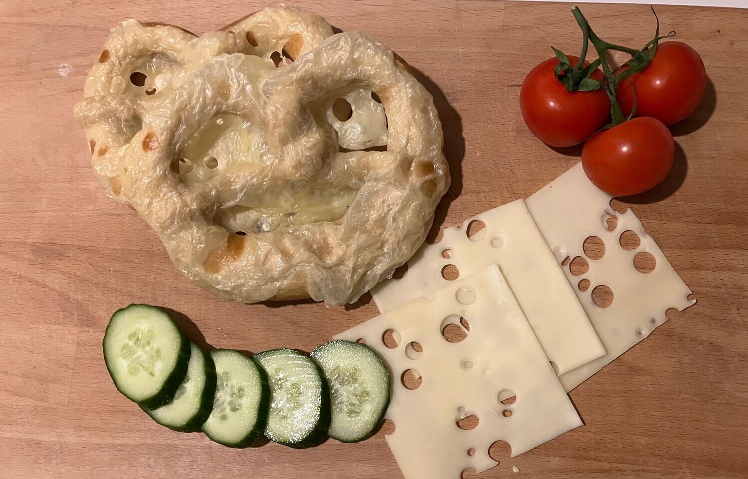 Brezel mit Käse-vegetarisch