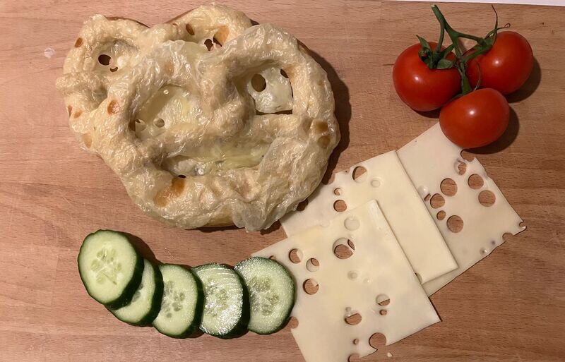 Brezel mit Käse-vegetarisch