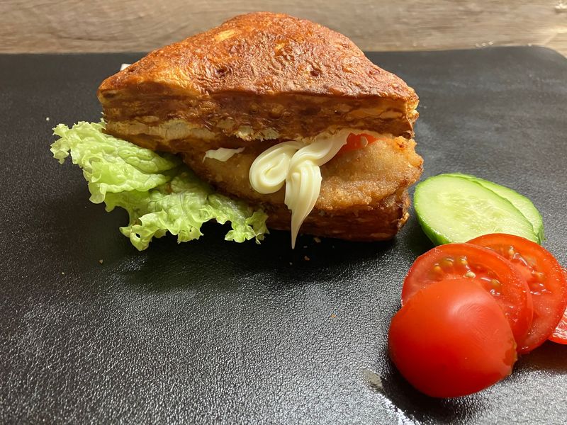 Sandwich mit Schnitzel