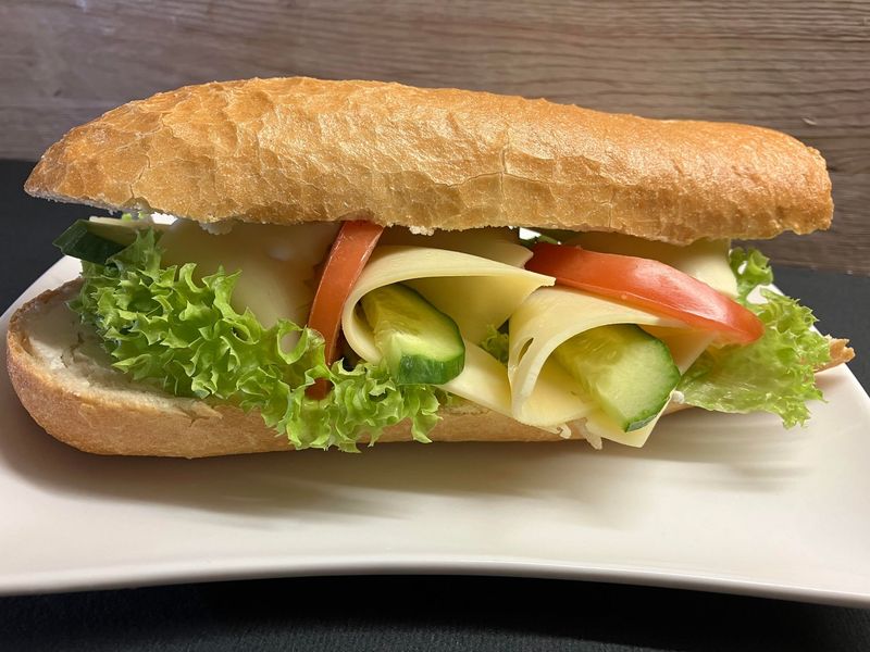 Baguettestange mit Käse