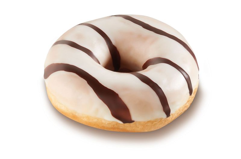 Vanille-Donut, glasiert