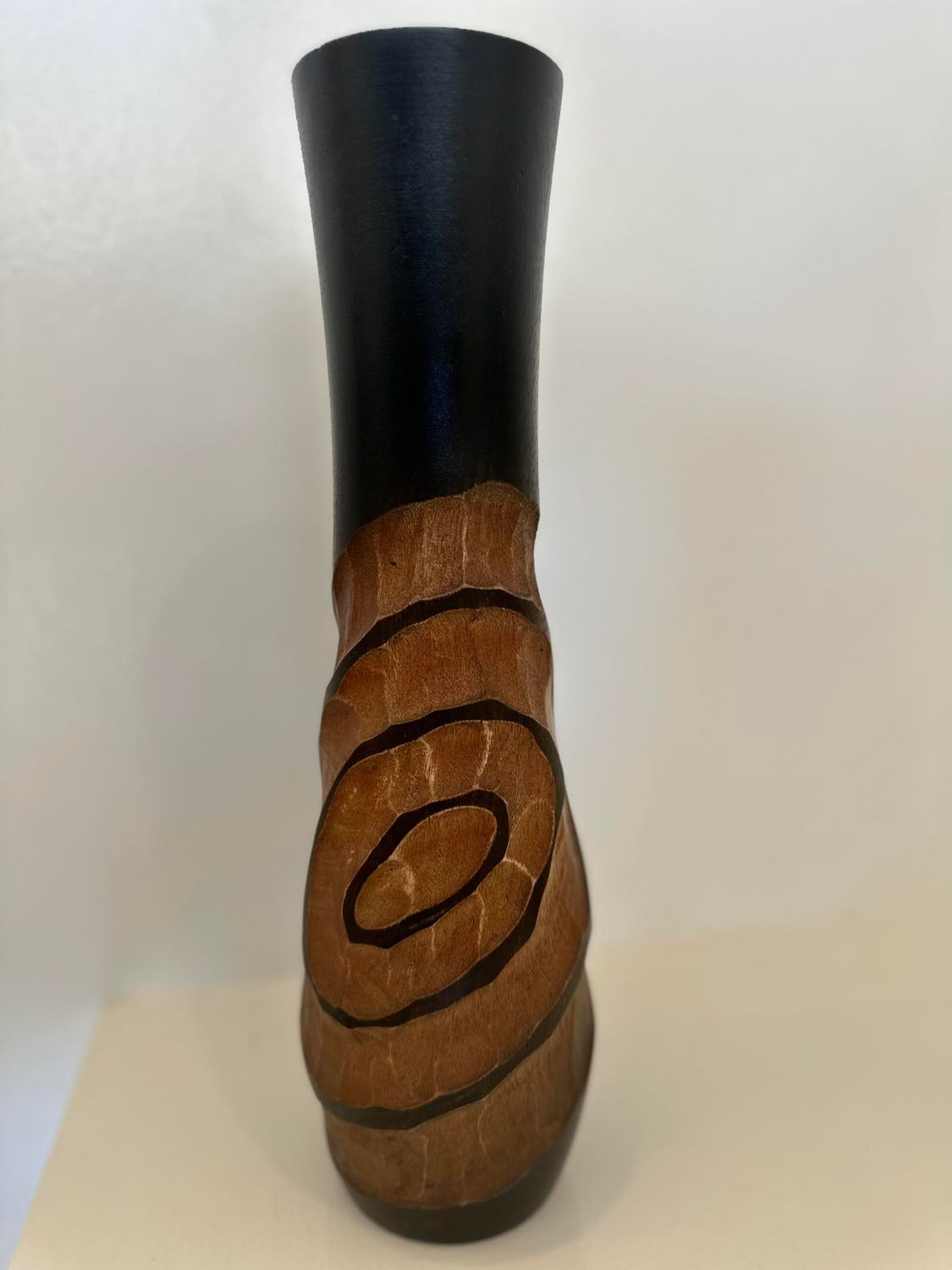 Wooden Mango Handcarved Flower Vase 01