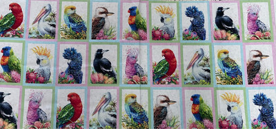 Carlie Edwards Australian Birds Postcard Panel