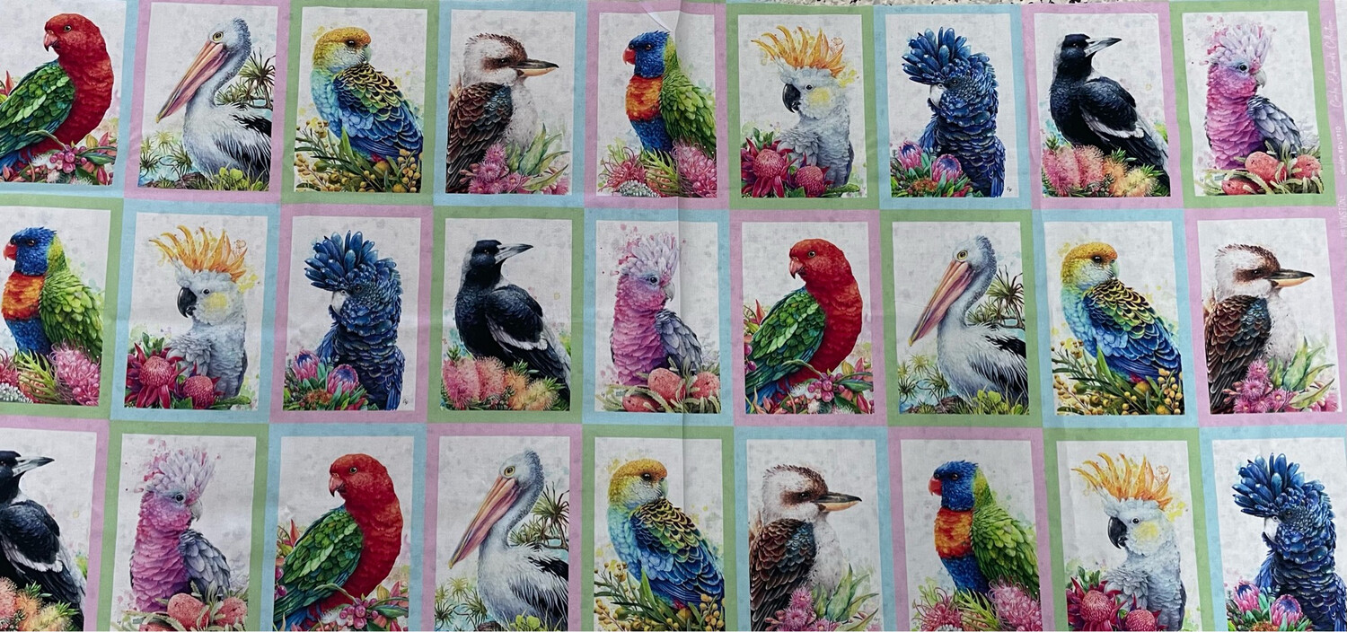 Carlie Edwards Australian Birds Postcard Panel