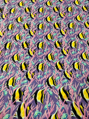 Coral Waters - Fish Yellow/Purple