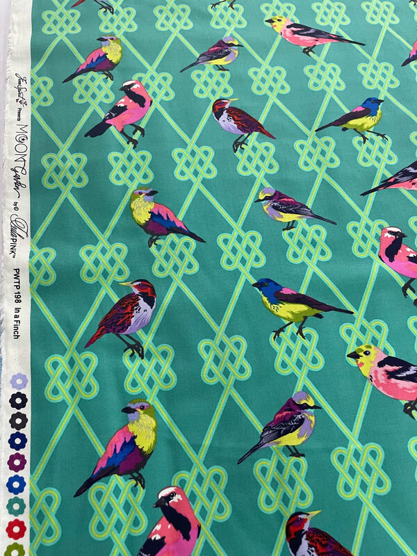 Tula Pink Moon Garden - In a Finch In Dusk