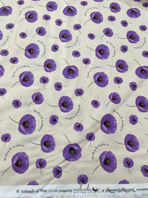Animals Of War - Purple Poppies Cream