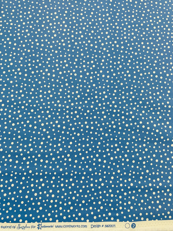 Barnyard Blues - Spot White/Blue