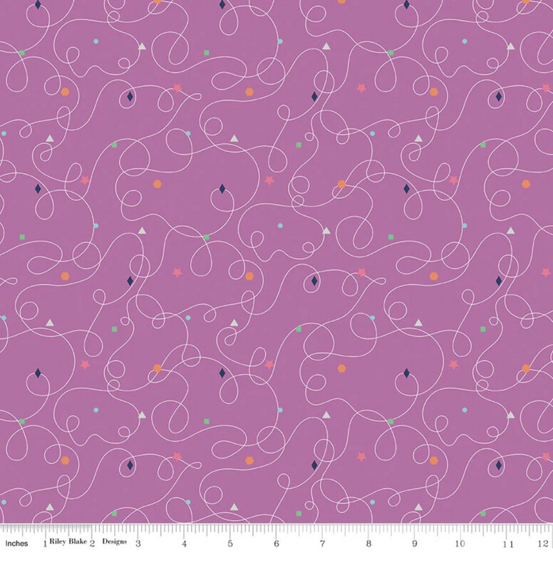 Effervescence Squiggles - Purple