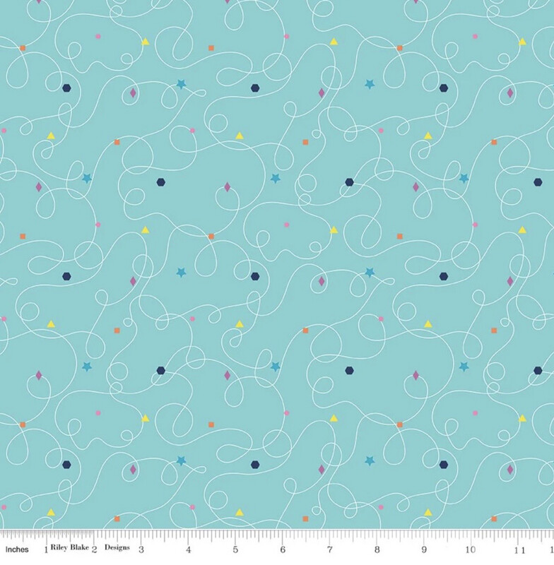 Effervescence Squiggles - Aqua