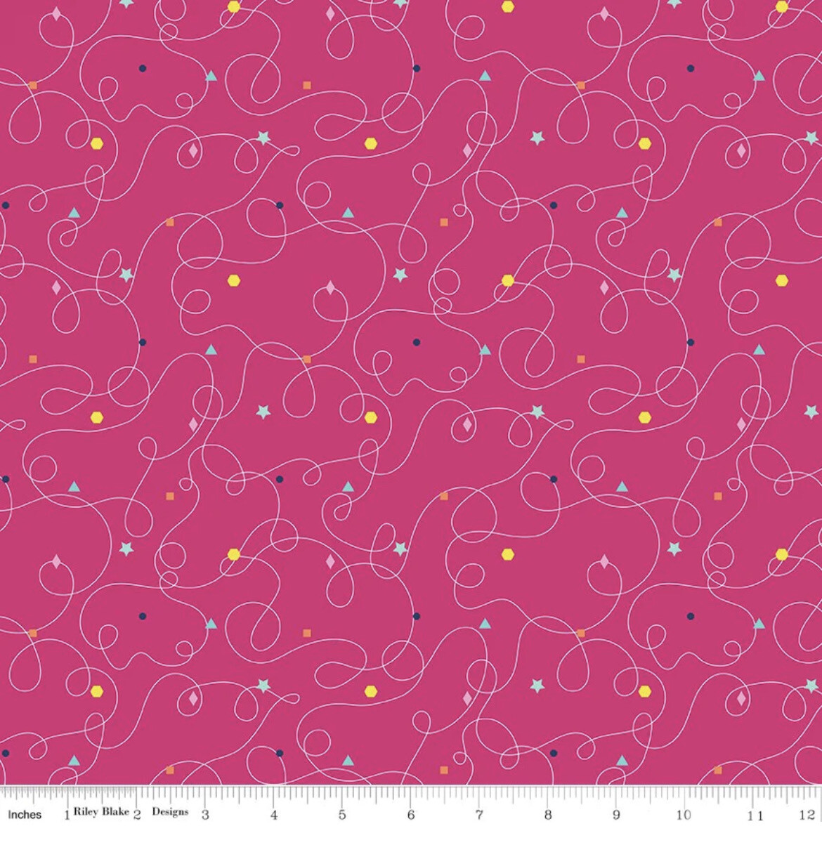 Effervescence Squiggles - Hot Pink