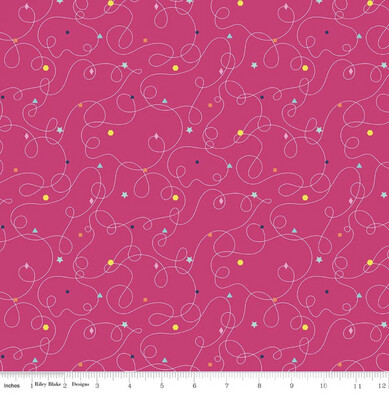 Effervescence Squiggles - Hot Pink