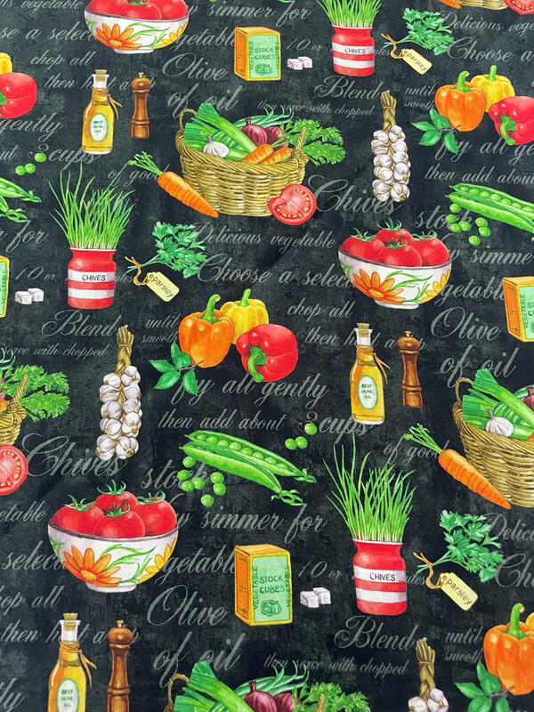 Vegetables - Charcoal Background