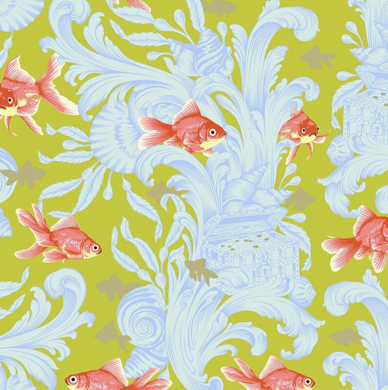 Tula Pink Besties - Treading Water In Clover