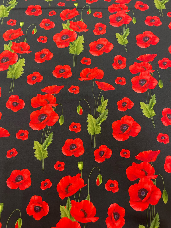 ANZAC Remembering 2.0 - Poppies Black