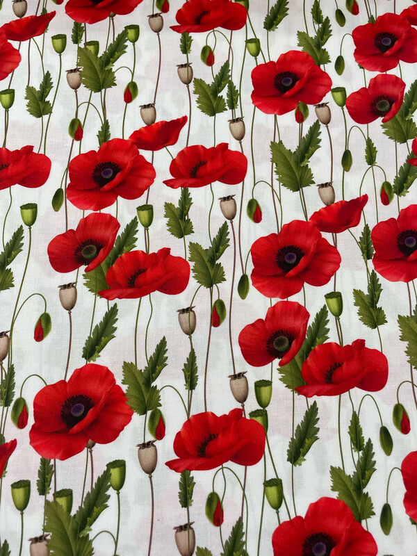 ANZAC Remembering 2.0 - Poppies White
