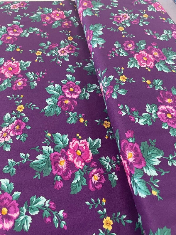 Brilliance - Floral With Grape Background