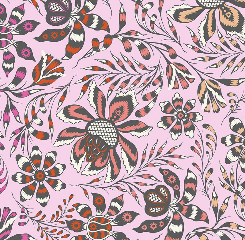 Tula Pink ROAR - Wild Vine in Blush