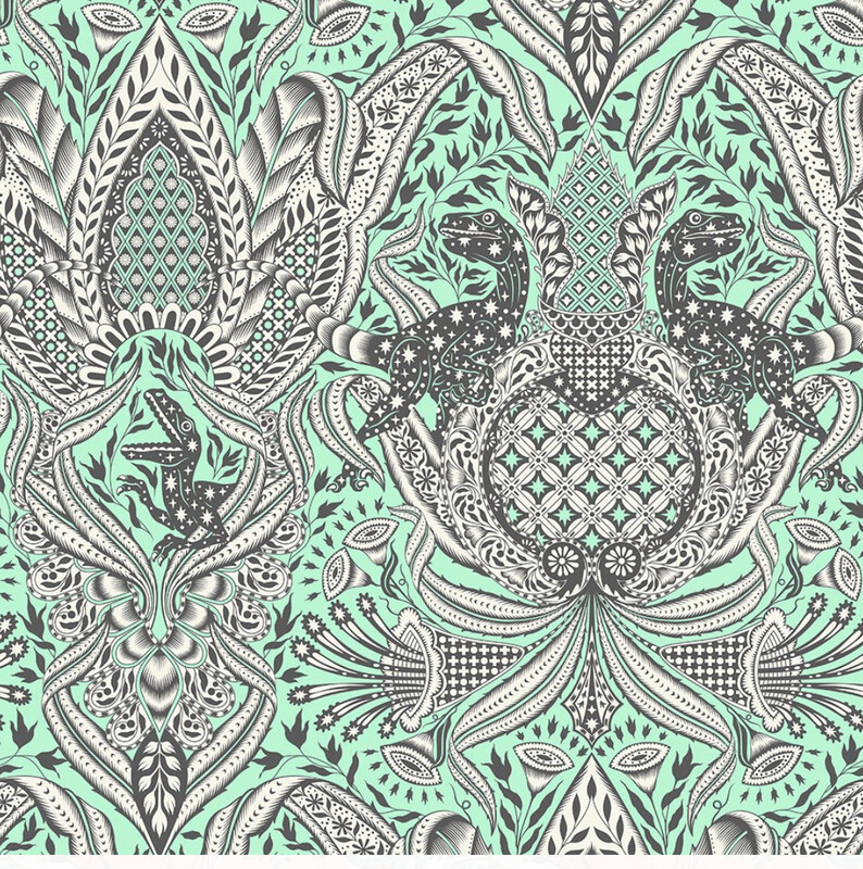 Tula Pink ROAR - Gift Rapt in Mint
