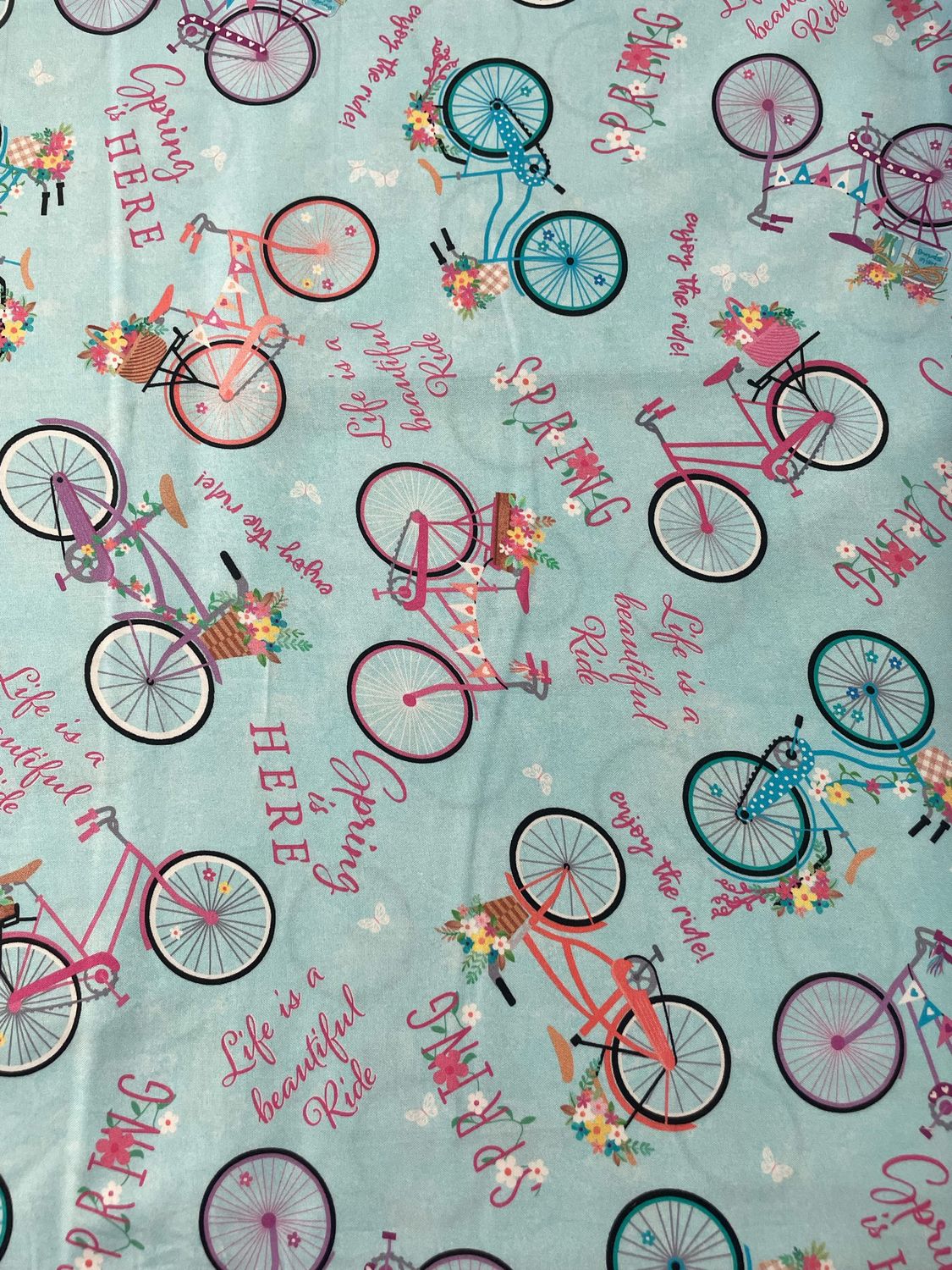Enjoy The Ride - Bicycles Light Blue