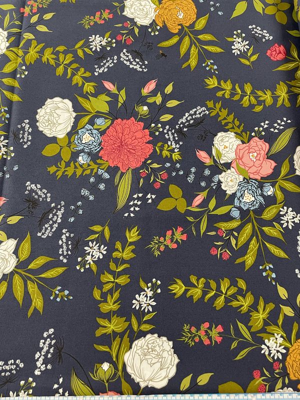 Moda Enchantment Floral Navy