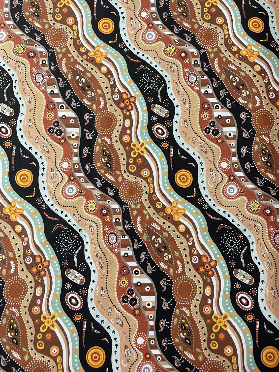 Nutex Aboriginal Design - Brown