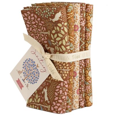 Tilda Sanctuary - 5 Fat Quarter Bundle Caramel