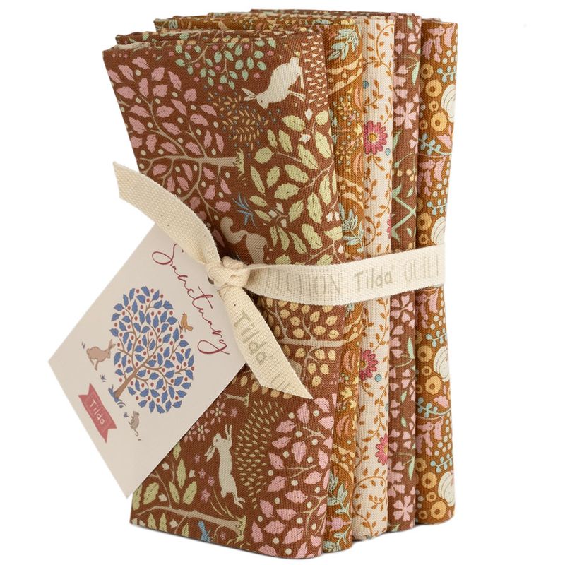 Tilda Sanctuary - 5 Fat Quarter Bundle Caramel