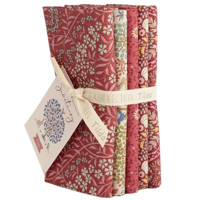 Tilda Sanctuary - 5 Fat Quarter Bundle Rhubarb