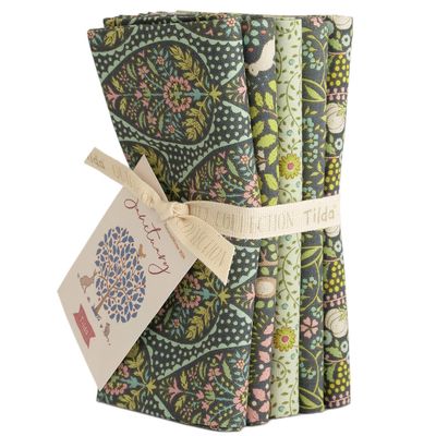 Tilda Sanctuary - 5 Fat Quarter Bundle Green