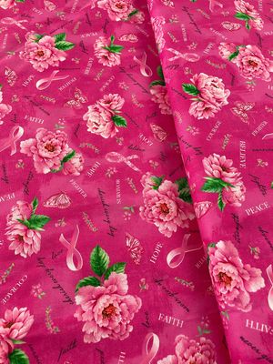 Pink Ribbon - Pink Floral