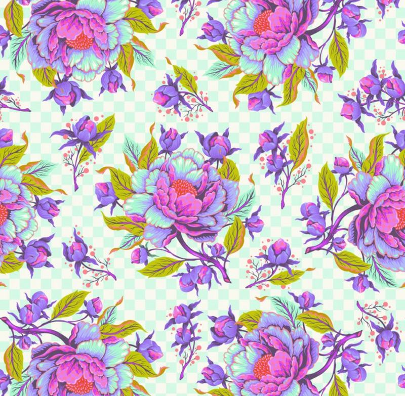 Tula Pink UNTAMED - Peony For Your Thoughts - Nova