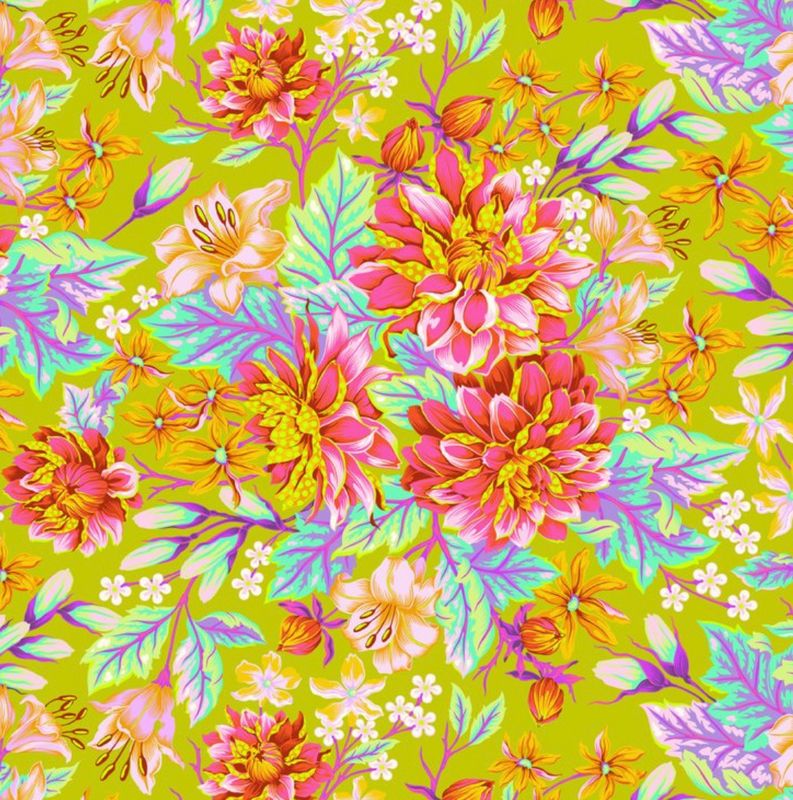 Tula Pink UNTAMED - Hello Dahlia - Lunar