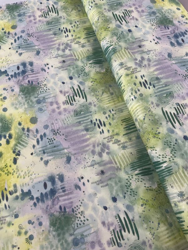 Moda - Floribunda Green Watercolour