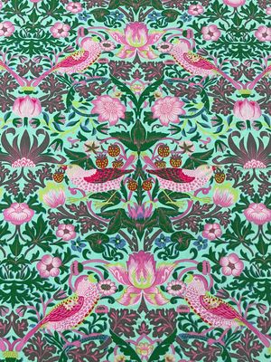 Kaffe Fassett x Morris & Co - Strawberry Thief Aqua