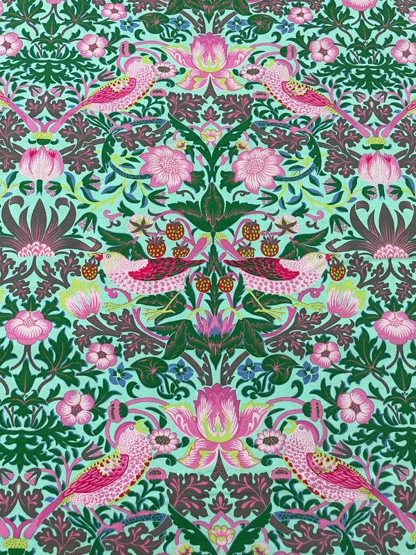 Kaffe Fassett x Morris & Co - Strawberry Thief Aqua