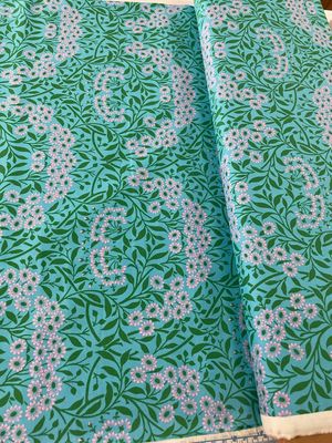 Kaffe Fassett x Morris & Co - Michaelmas Daisy Aqua