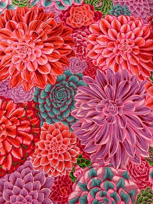 Kaffe Fassett - House Leeks Pink