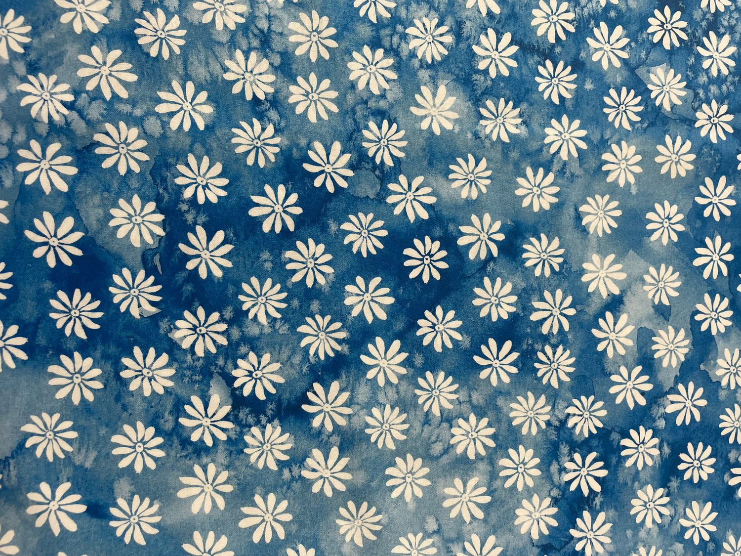 Moda - Sunshine & Blue Skies - Blue Floral